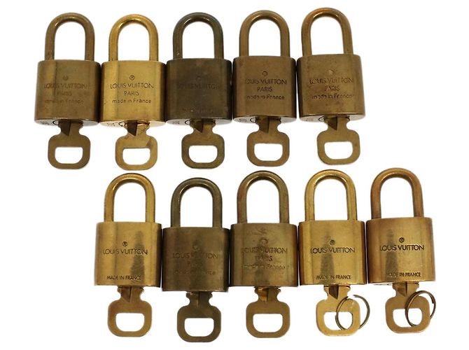 cadenas Louis Vuitton 10ensemble Gold Tone LV Auth cl783 - vue 3