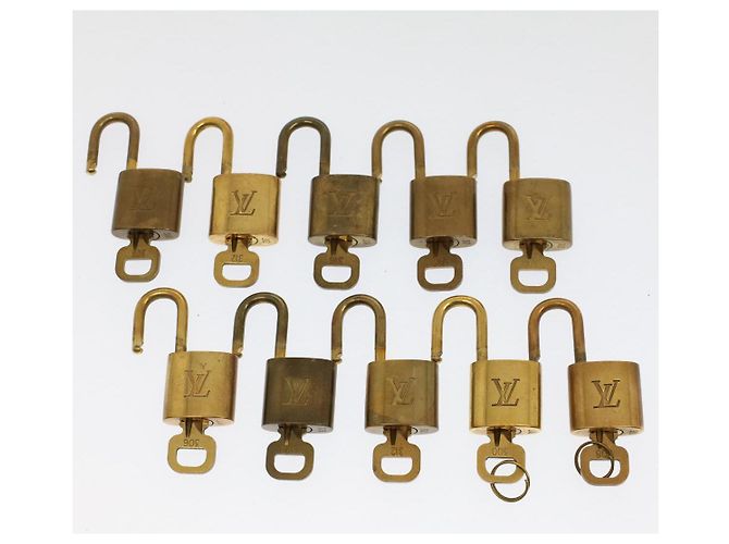cadenas Louis Vuitton 10ensemble Gold Tone LV Auth cl783 - vue 8