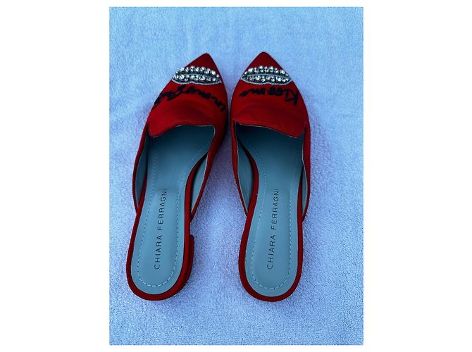 Mule Chiara Ferragni Penelope Rosse Rosso - vista 3