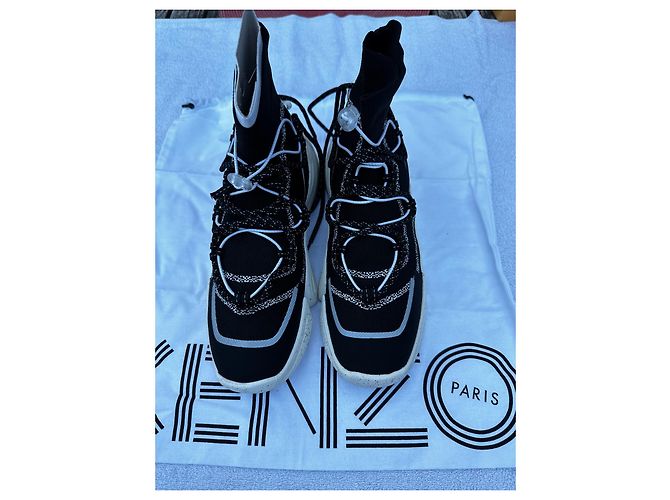 Kenzo Sneaker K Calzino Slip on Nero - vista 2
