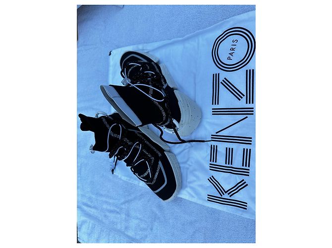 Kenzo Sneaker K Calzino Slip on Nero - vista 3