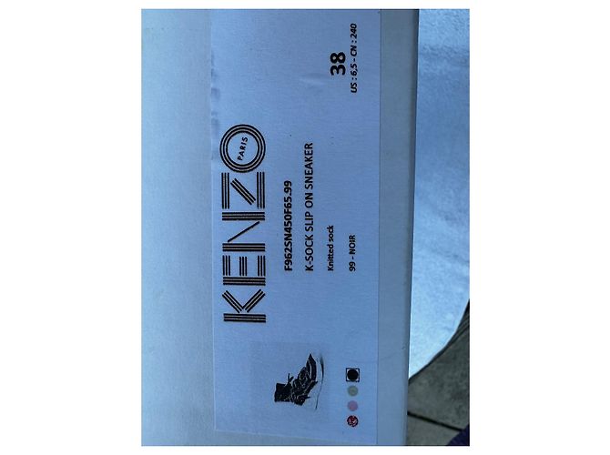 Kenzo Sneaker K Calzino Slip on Nero - vista 5
