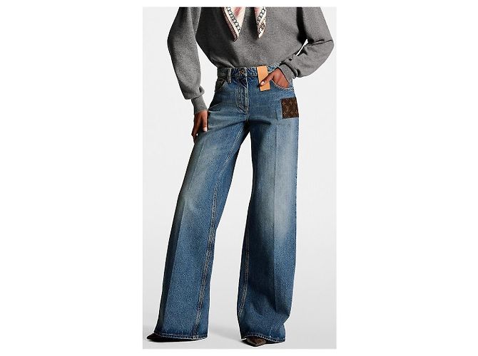 LOUIS VUITTON Nuevos jeans azules con etiqueta T.38 - vista 2