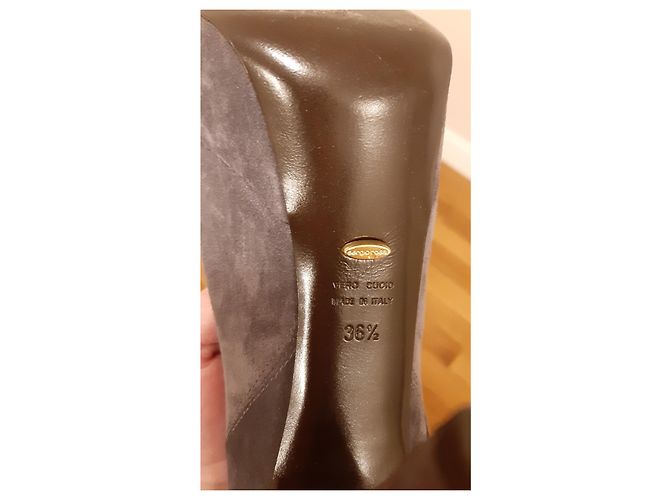Botas Sergio Rossi en gamuza gris - vista 3