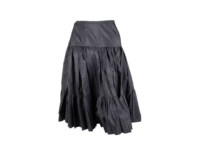 Lancetti Vintage-Kleid aus Schimmer und Samt Schwarz - Ansicht 6