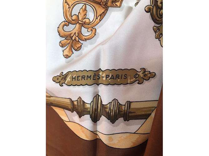 Hermès HERMES Schals T.  Silk Braun - Ansicht 7