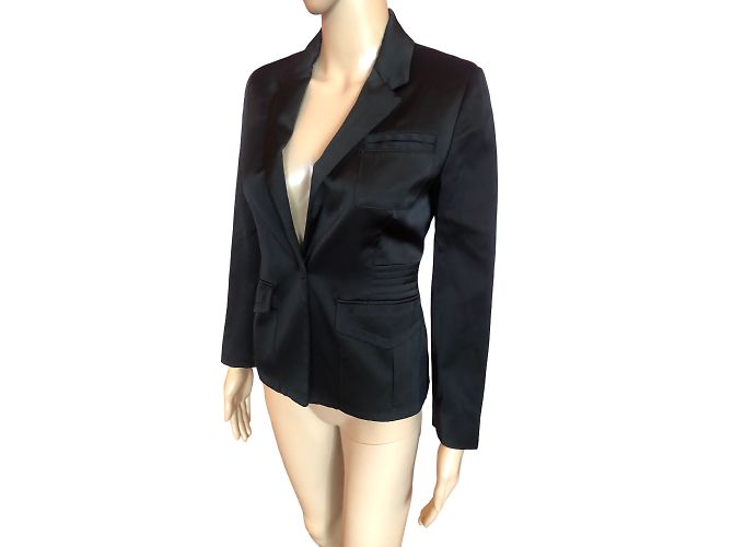 JUST CAVALLI Jacken T.fr 36 Viscose Schwarz - Ansicht 2