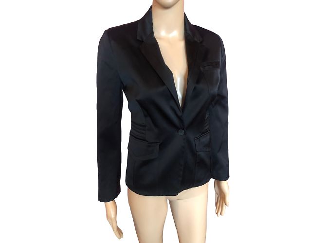 JUST CAVALLI Jacken T.fr 36 Viscose Schwarz - Ansicht 3