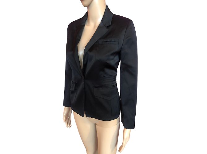JUST CAVALLI Jacken T.fr 36 Viscose Schwarz - Ansicht 6