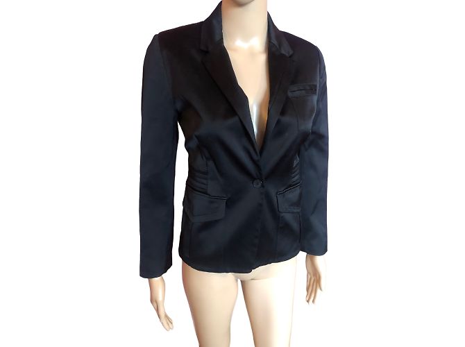 JUST CAVALLI Jacken T.fr 36 Viscose Schwarz - Ansicht 8