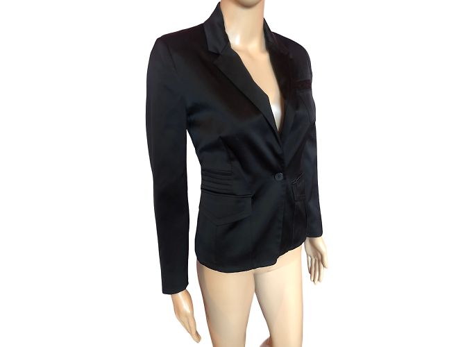 JUST CAVALLI Jacken T.fr 36 Viscose Schwarz - Ansicht 9