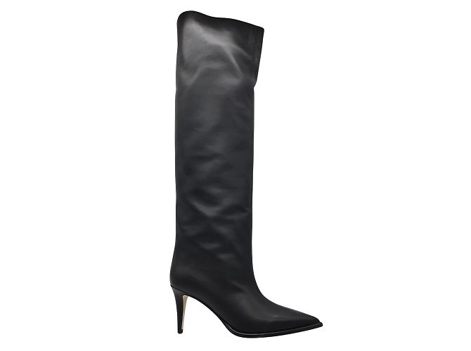 Tamara Mellon Tabitha Simmons Trinity negra hasta la rodilla 75 Botas de piel de napa Negro - vista 2