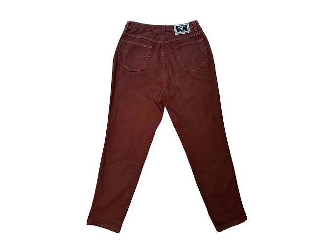 Versace Jeans Bordeaux Rot Baumwolle Größe 42 - Ansicht 3