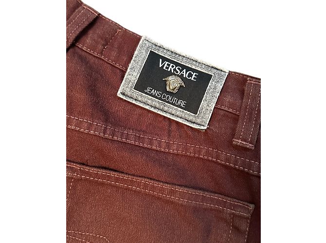Versace Jeans Bordeaux Rot Baumwolle Größe 42 - Ansicht 4
