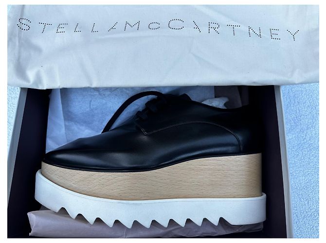 Mocassini Stella Mc Cartney Elyse Neri in Pelle Nero - vista 3