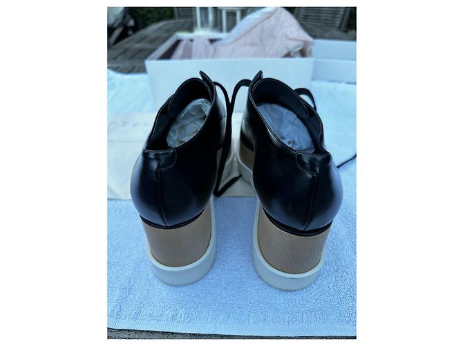 Mocassini Stella Mc Cartney Elyse Neri in Pelle Nero - vista 5