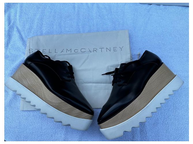 Mocassini Stella Mc Cartney Elyse Neri in Pelle Nero - vista 8