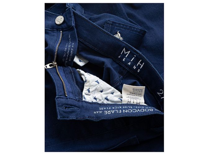 MIH jeans Vaqueros acampanados ultra azules ajustados - vista 5