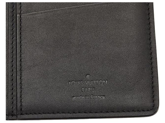 Louis Vuitton Cartera Monogram Shadow Brazza M62900 Negro - vista 9