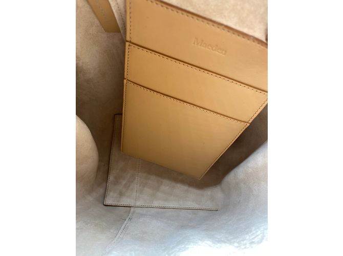 Autre Marque Nicht Signiert / Unsignierte Handtaschen T. Leder Beige - Ansicht 7