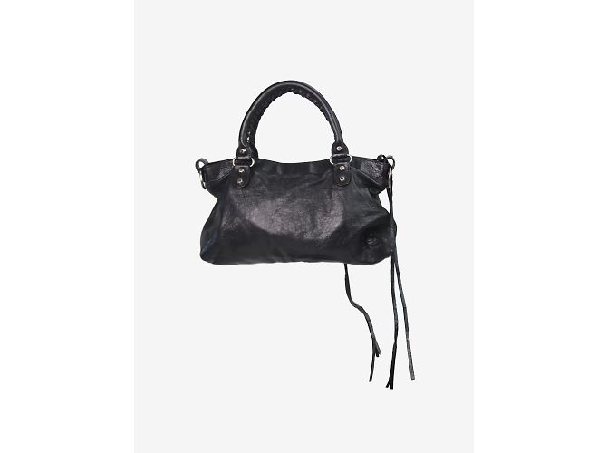 City Balenciaga bolsa preta da cidade - vista 3