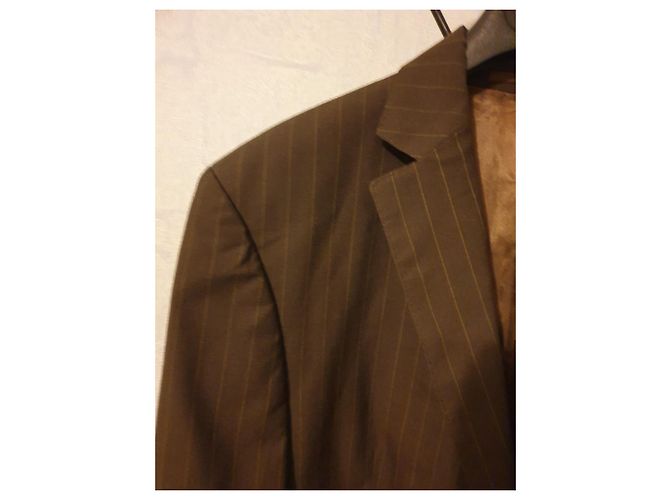 Autre Marque HAROLD COLLECTION Wool Blazer Dark Brown - view 10