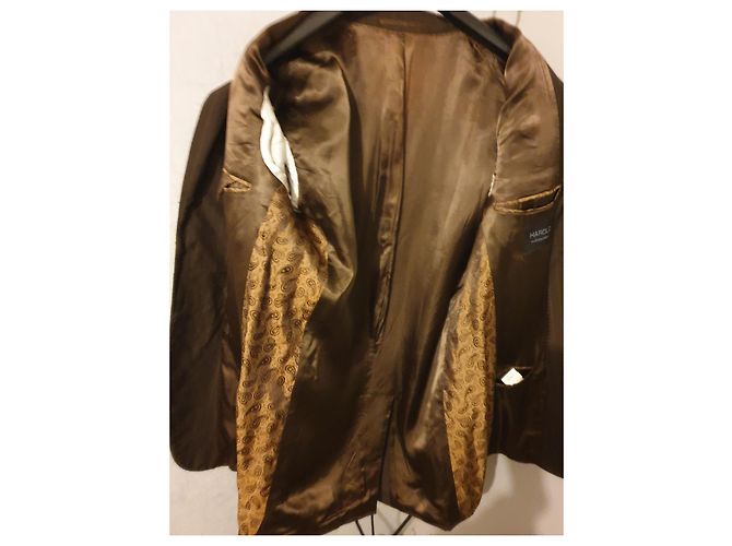 Autre Marque HAROLD COLLECTION Wool Blazer Dark Brown - view 11
