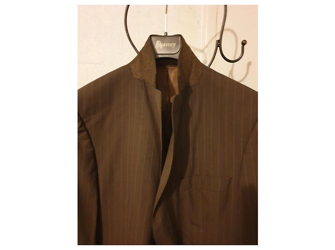 Autre Marque HAROLD COLLECTION Wool Blazer Dark Brown - view 2