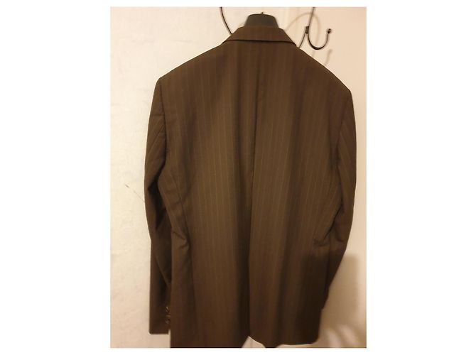 Autre Marque HAROLD COLLECTION Wool Blazer Dark Brown - view 3