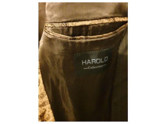 Autre Marque HAROLD COLLECTION Wool Blazer Dark Brown - view 4