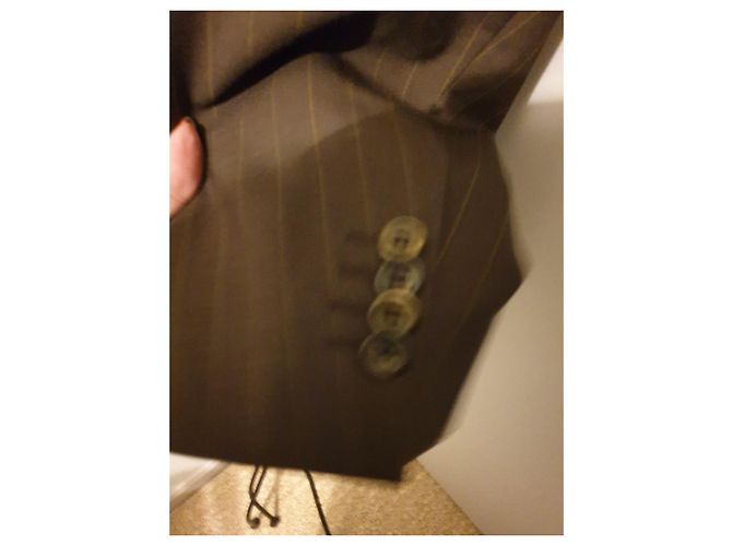 Autre Marque HAROLD COLLECTION Wool Blazer Dark Brown - view 6