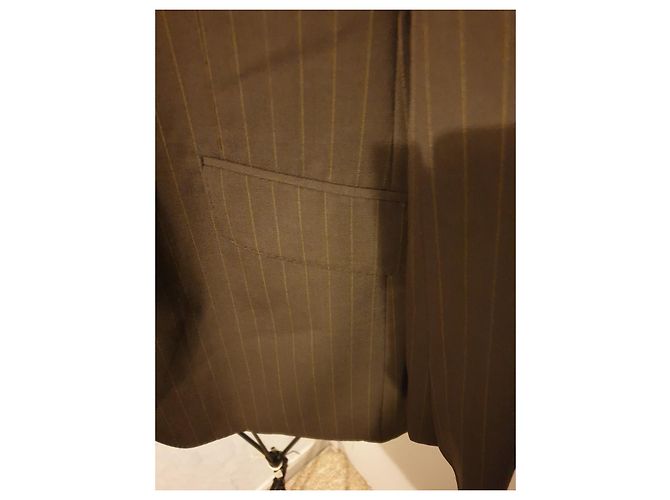 Autre Marque HAROLD COLLECTION Wool Blazer Dark Brown - view 9