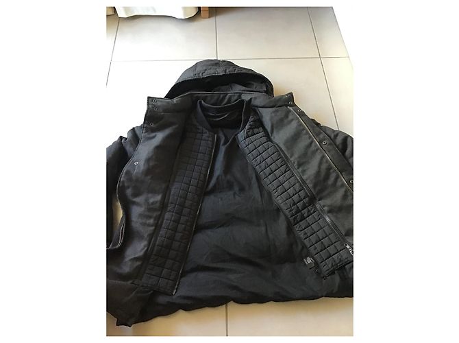 Giacca con cappuccio The Kooples Grigio Scuro Cotone Grigio antracite - vista 3