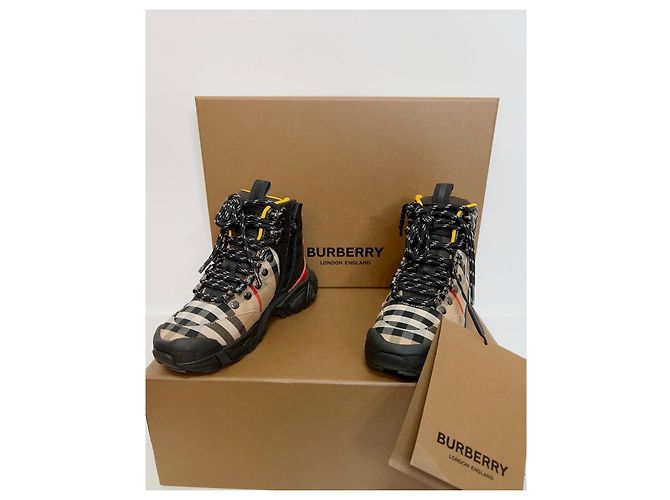 Botas de couro Burberry para crianças Multicor - vista 10
