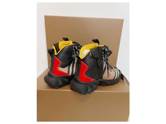 Botas de couro Burberry para crianças Multicor - vista 12