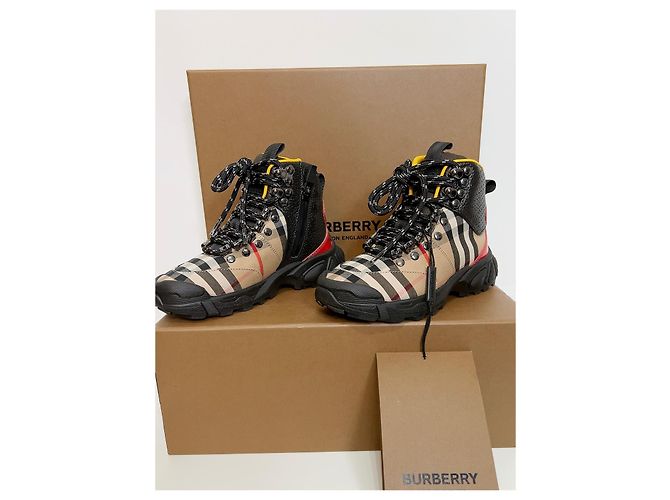 Botas de couro Burberry para crianças Multicor - vista 13