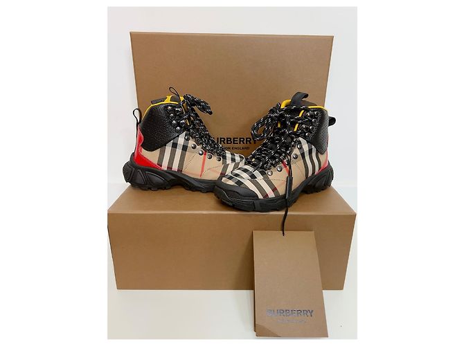 Botas de couro Burberry para crianças Multicor - vista 2