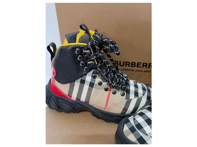 Botas de couro Burberry para crianças Multicor - vista 3