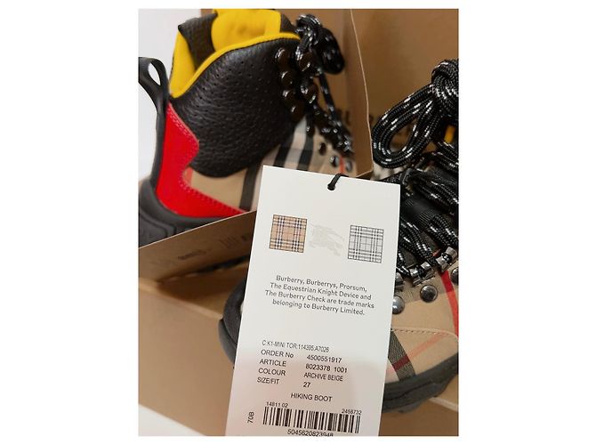 Botas de couro Burberry para crianças Multicor - vista 8