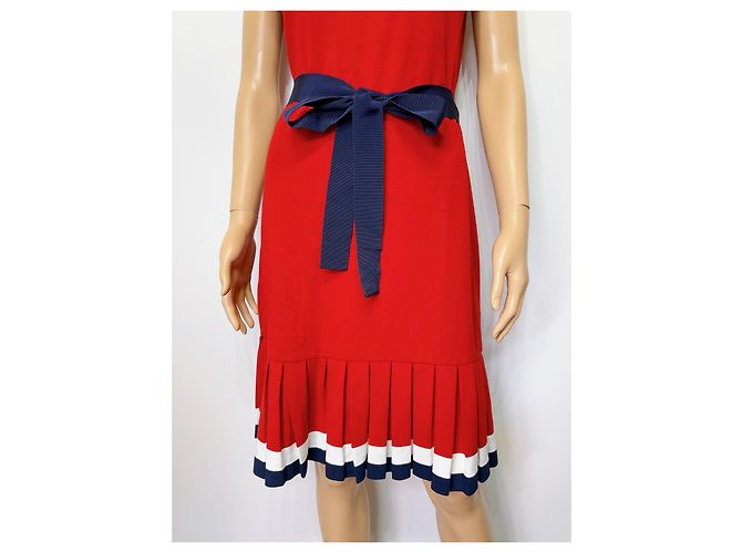 Abito senza maniche Carolina Herrera Rosso Bianco Blu - vista 12