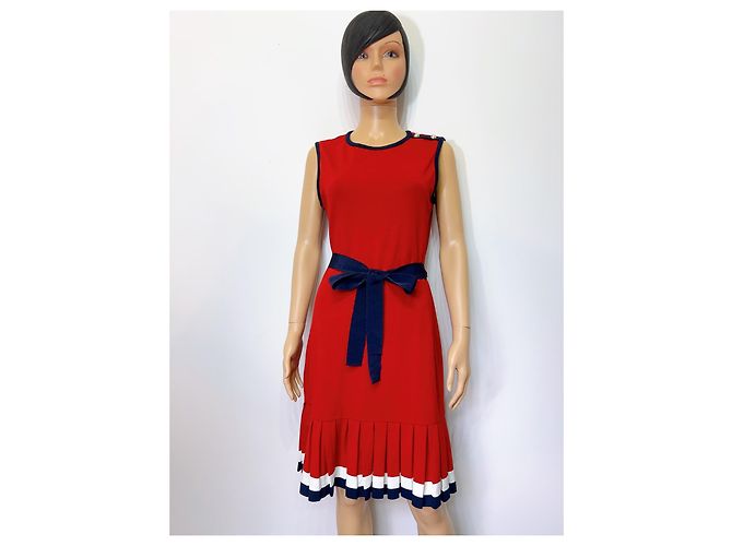 Abito senza maniche Carolina Herrera Rosso Bianco Blu - vista 2