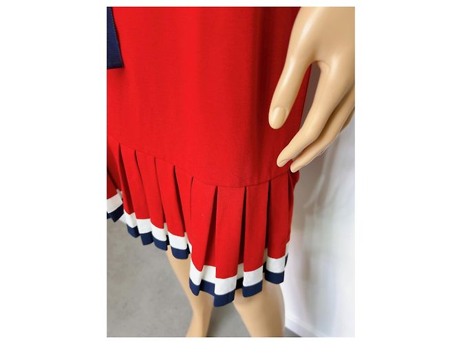 Abito senza maniche Carolina Herrera Rosso Bianco Blu - vista 3