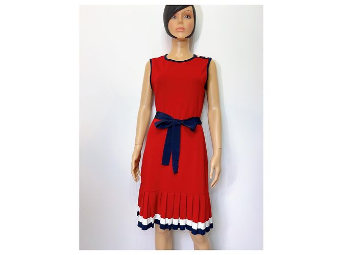 Abito senza maniche Carolina Herrera Rosso Bianco Blu - vista 6