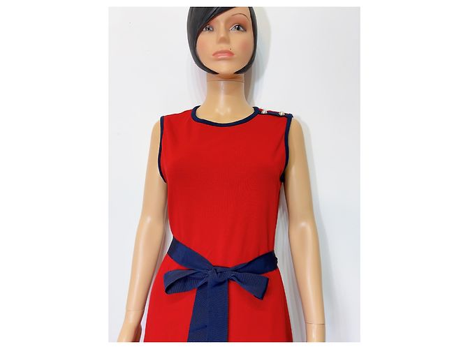 Abito senza maniche Carolina Herrera Rosso Bianco Blu - vista 8