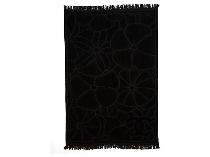 Chanel Black maxi bath towel - view 2