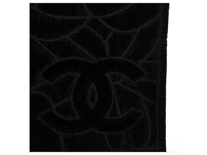 Chanel Black maxi bath towel - view 3