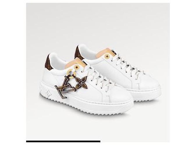 Louis Vuitton Time Out Sneaker weiß Leder - Ansicht 3