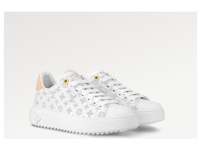 Louis Vuitton Time Out Sneaker weiß Leder - Ansicht 3