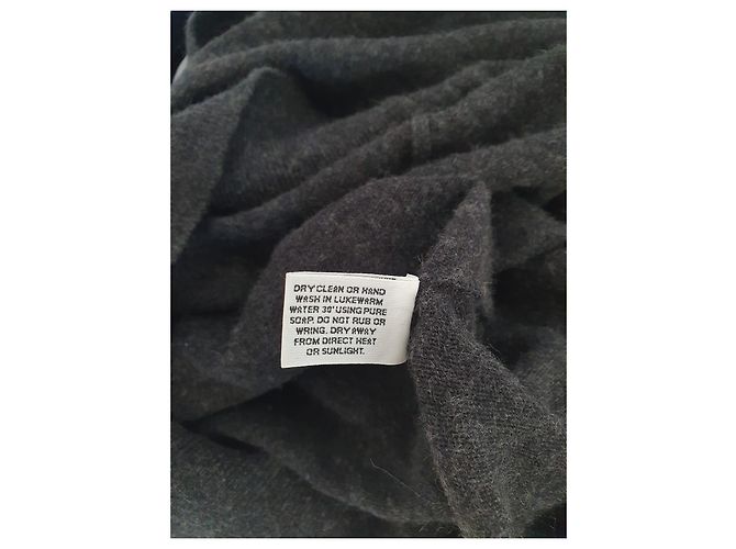 Ballantynes Strickjacke aus Kaschmir mit Perlmuttknöpfen Anthrazitgrau - Ansicht 13