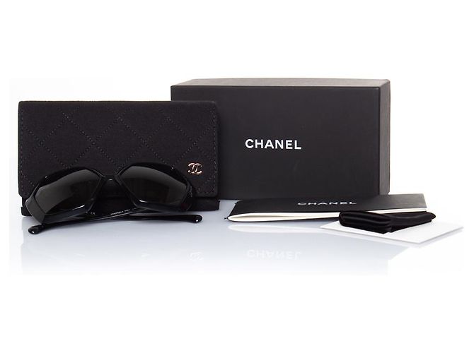Chanel, Gafas de sol hexagonales negras Negro - vista 6